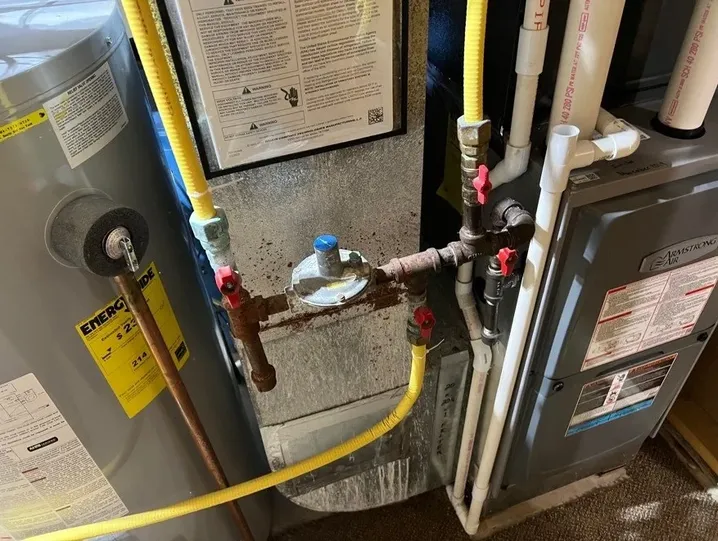 Gas pipe csst