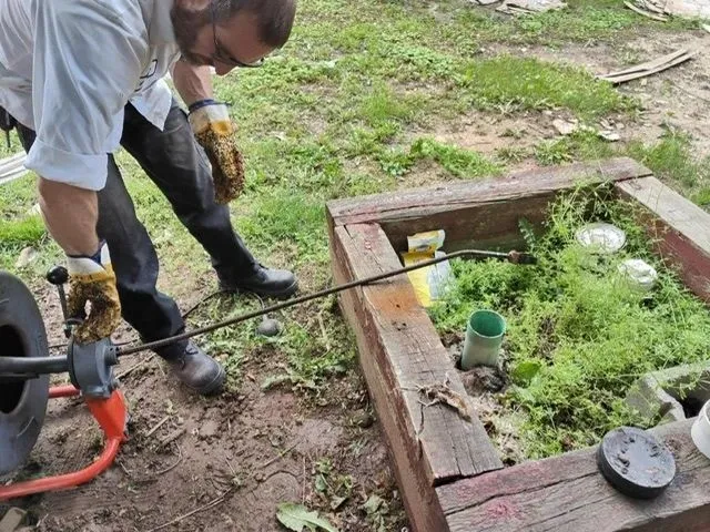 Main sewer line cleaning