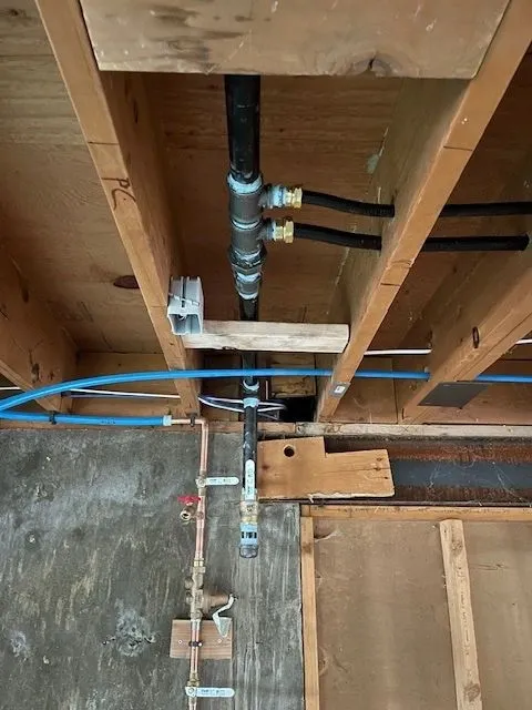 Piping cutout inside wall
